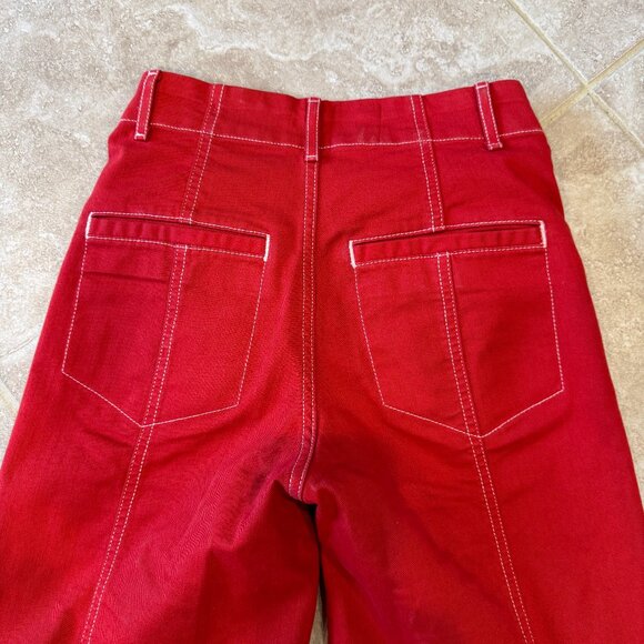 The Delaney Clean-Seamed High-Rise Wide-Leg Jeans by Maeve - Picture 3 of 13